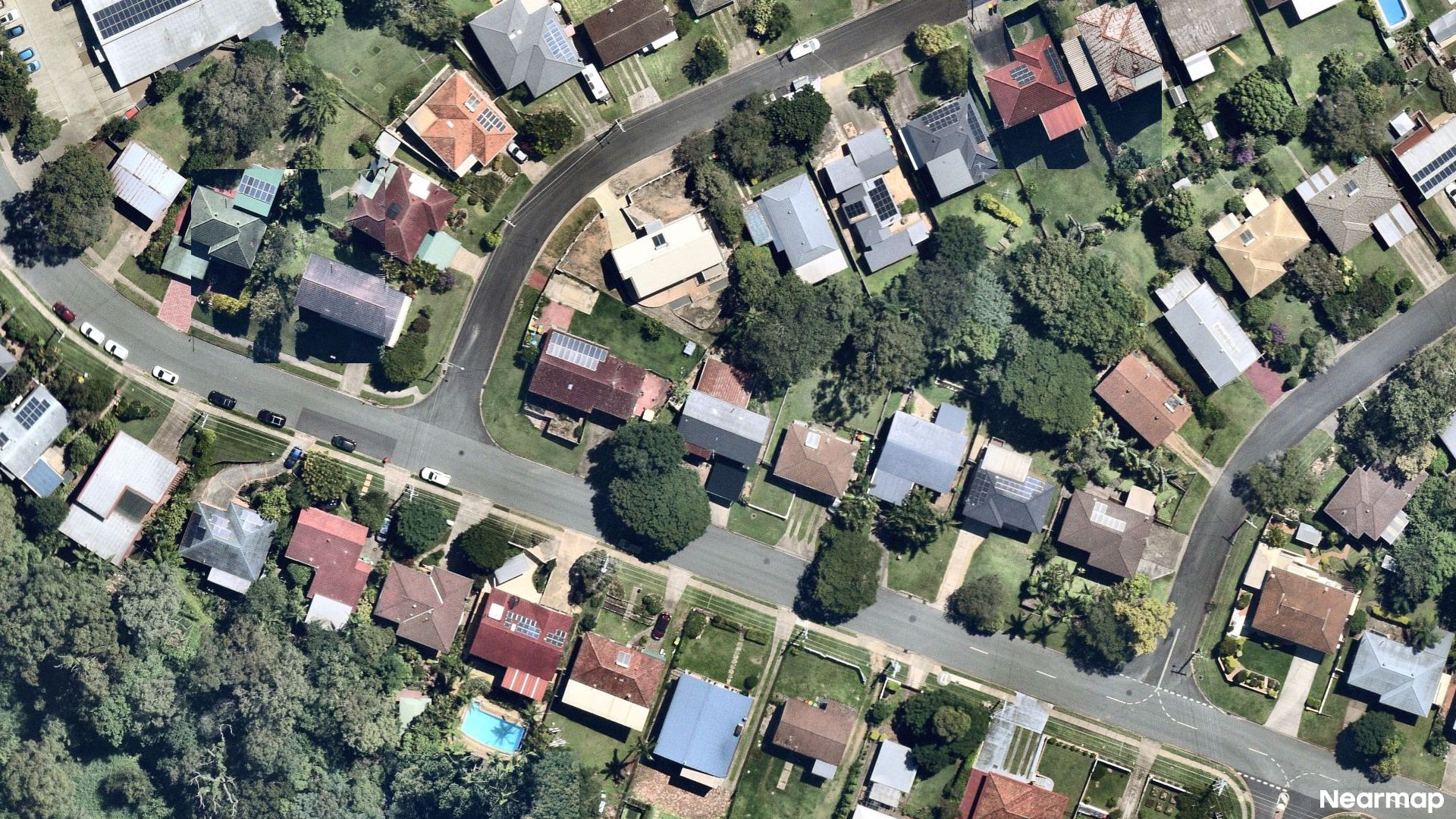 Vertical aerial view