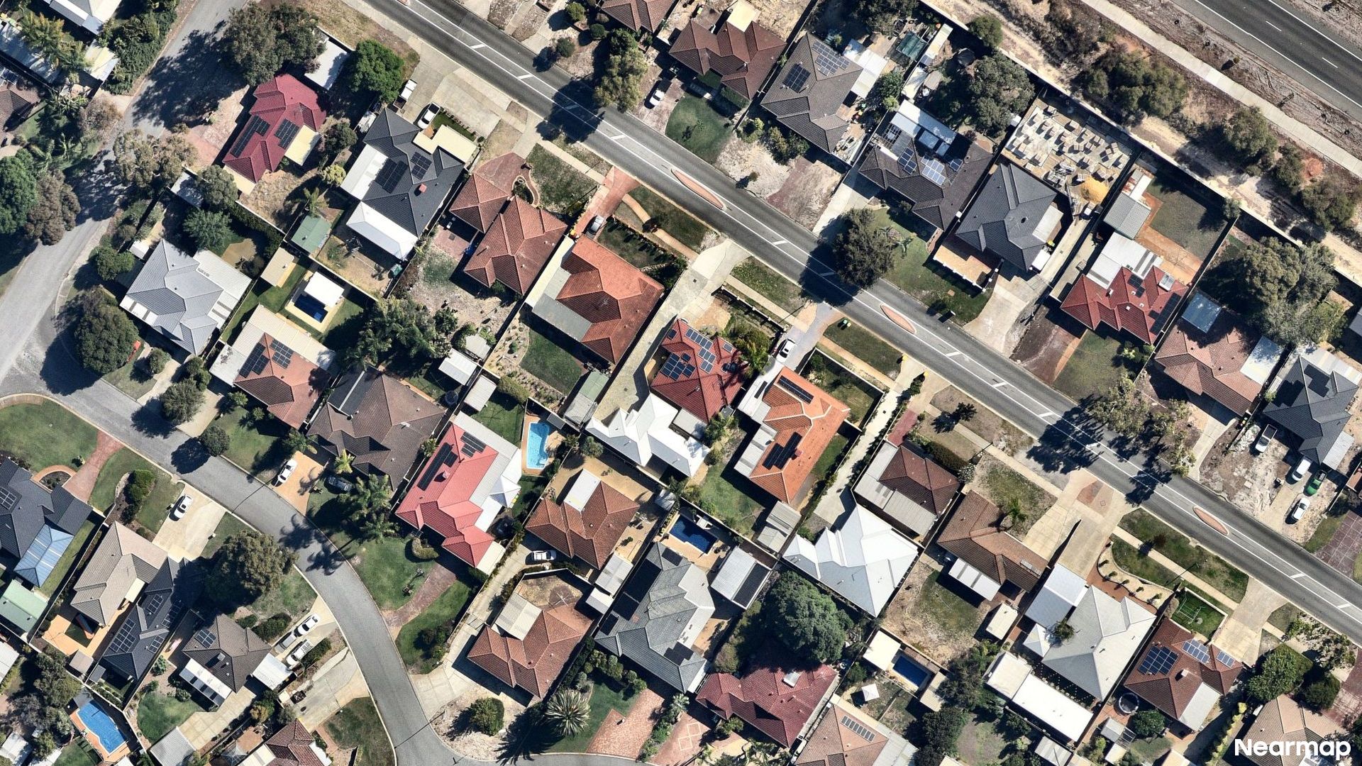 Vertical aerial view