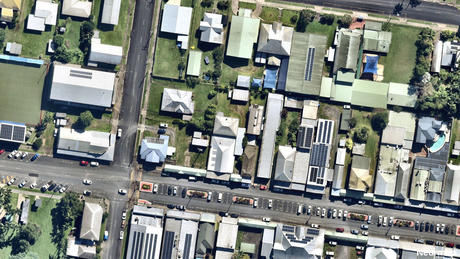 Vertical aerial view