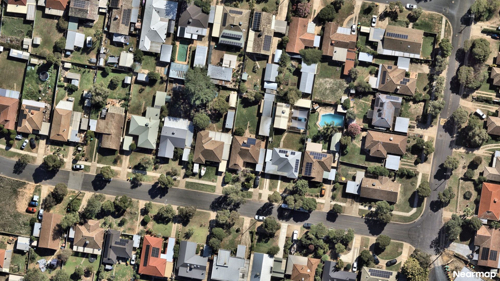 Vertical aerial view