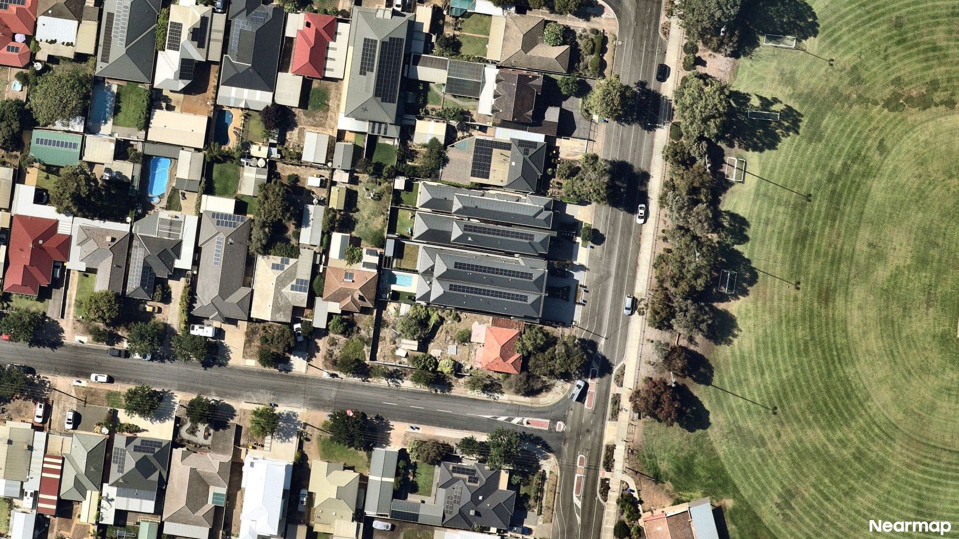 Vertical aerial view