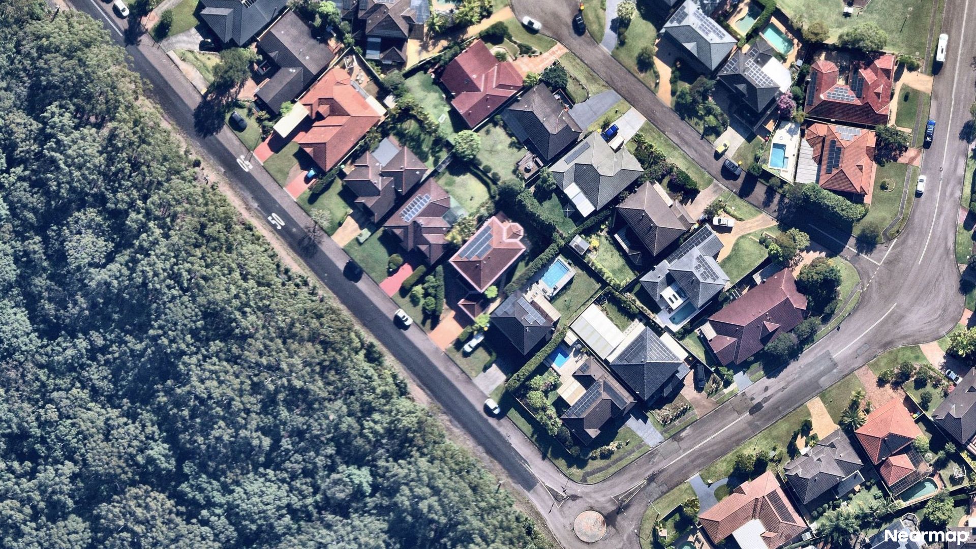 Vertical aerial view