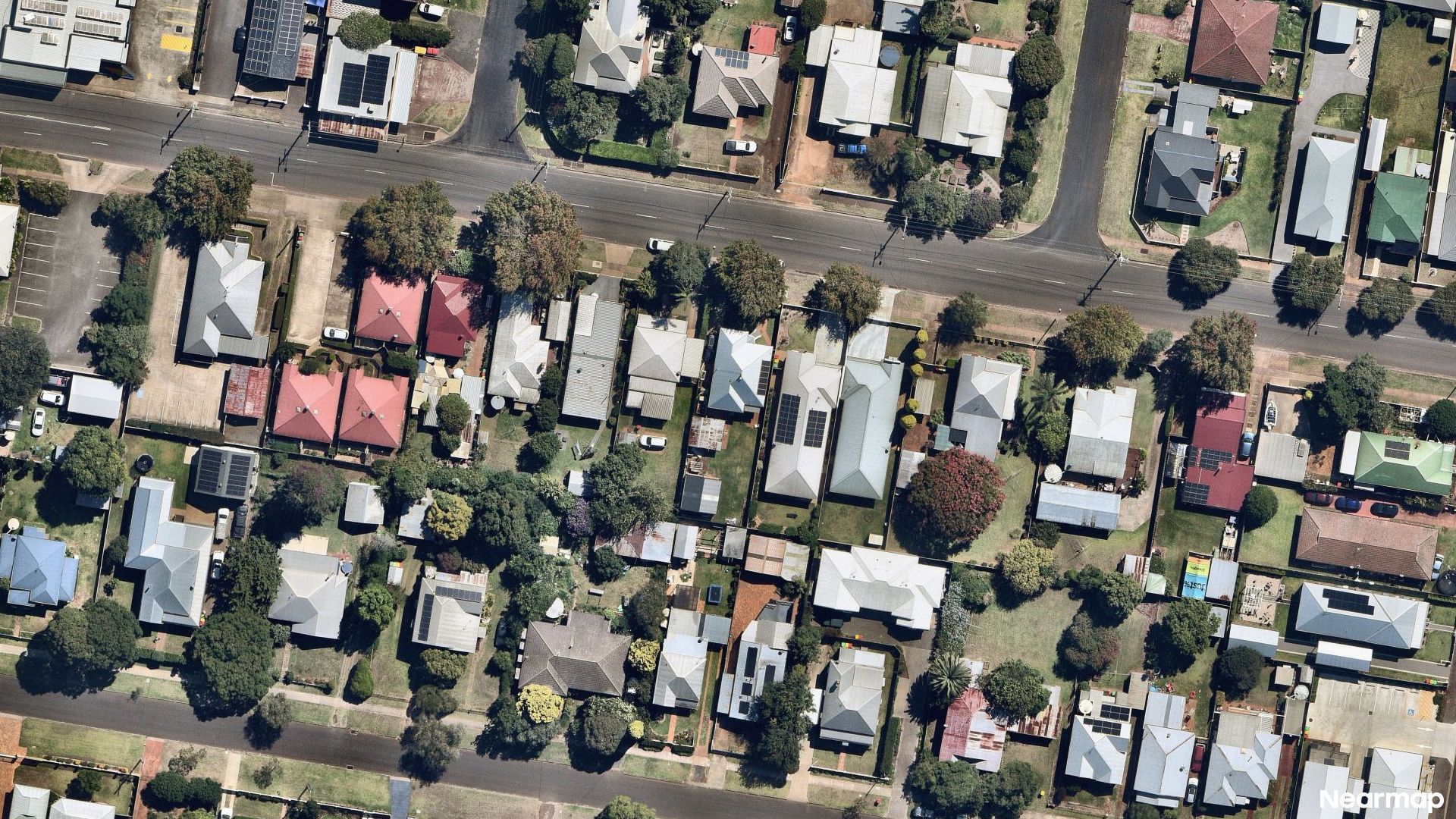 Vertical aerial view