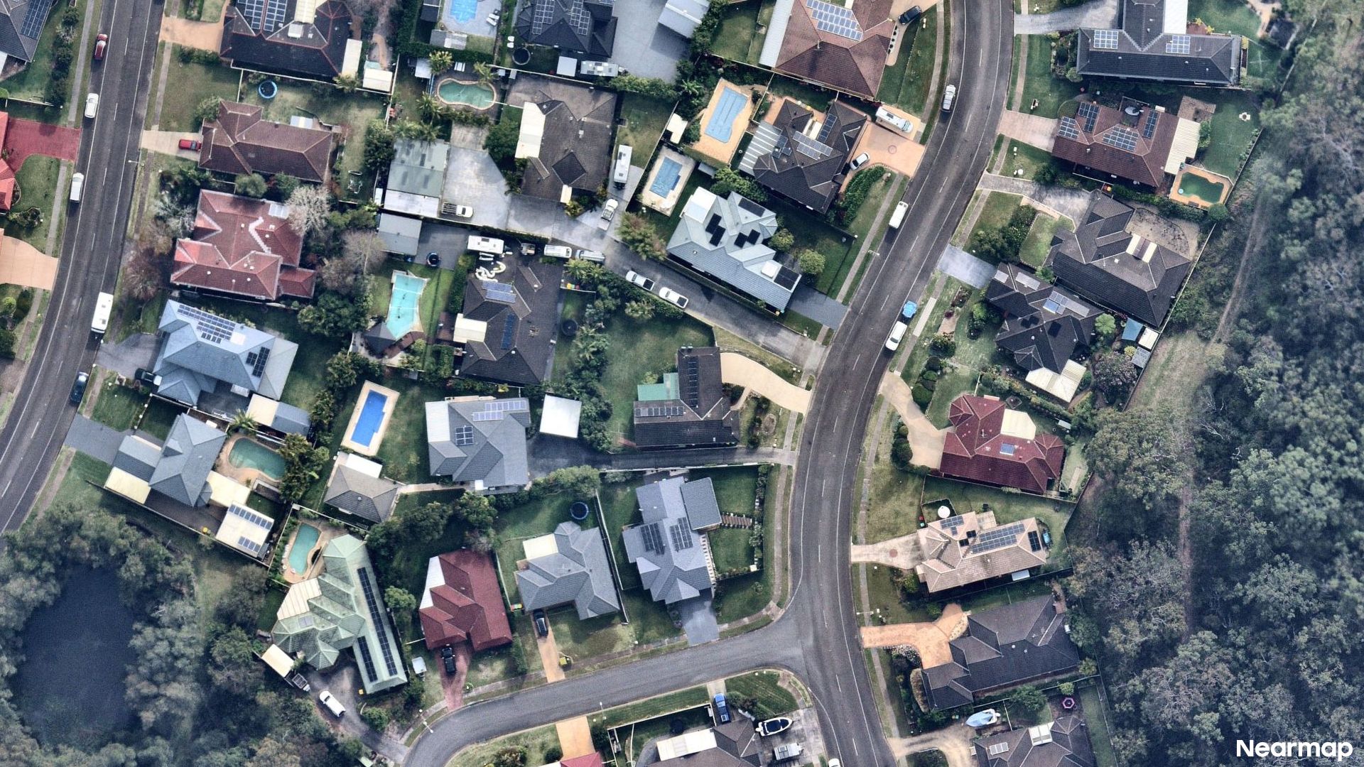Vertical aerial view