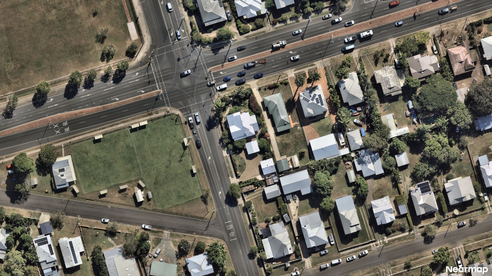 Vertical aerial view