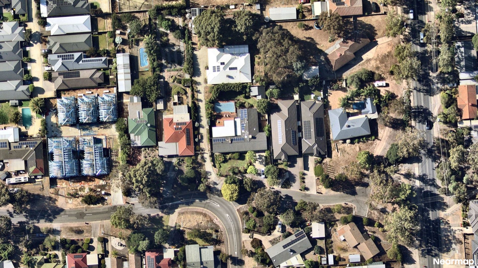Vertical aerial view