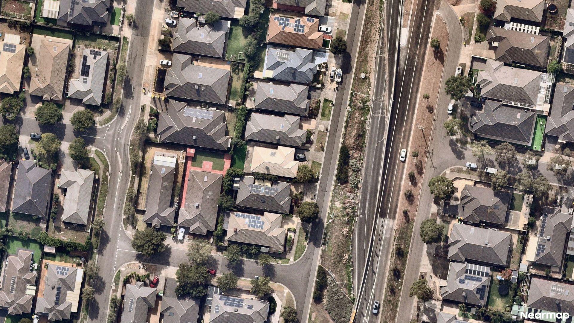 Vertical aerial view