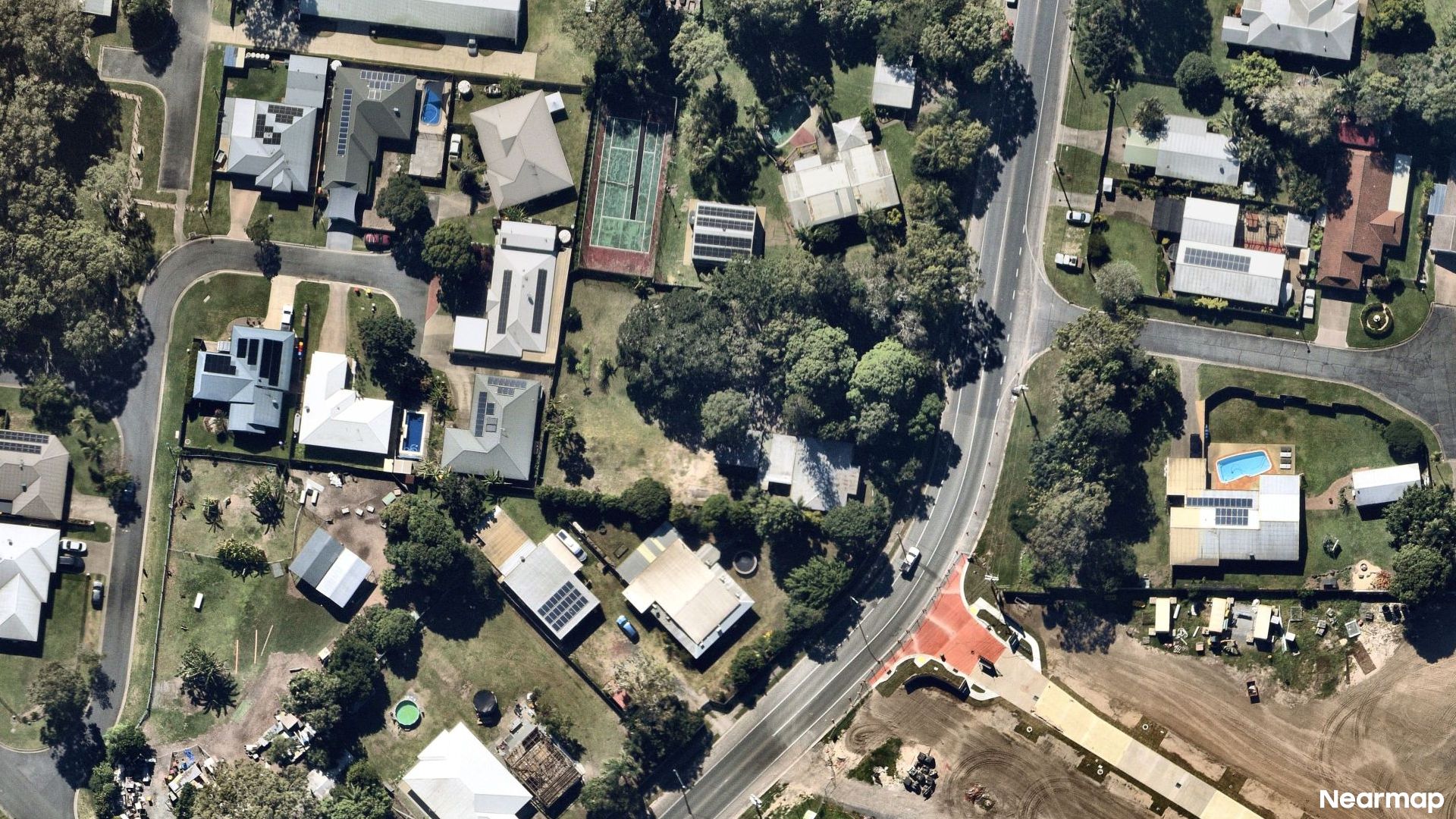 Vertical aerial view