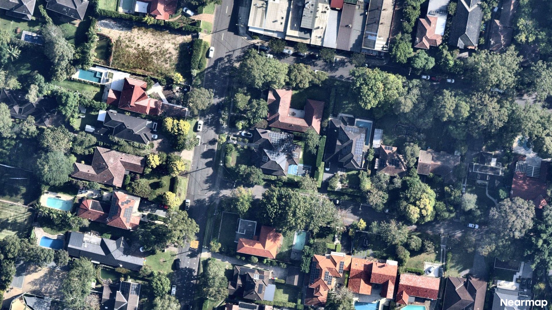 Vertical aerial view