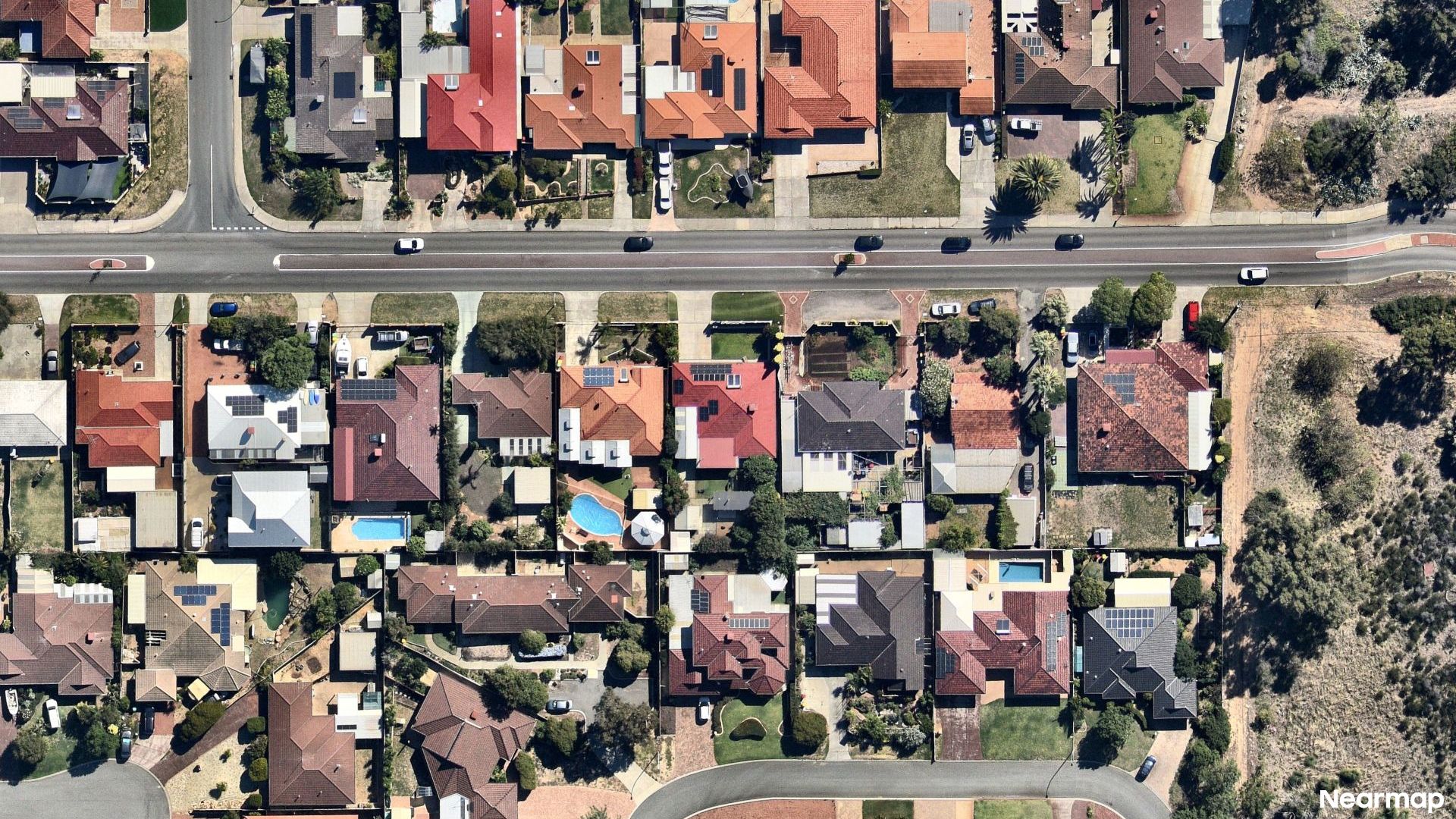 Vertical aerial view