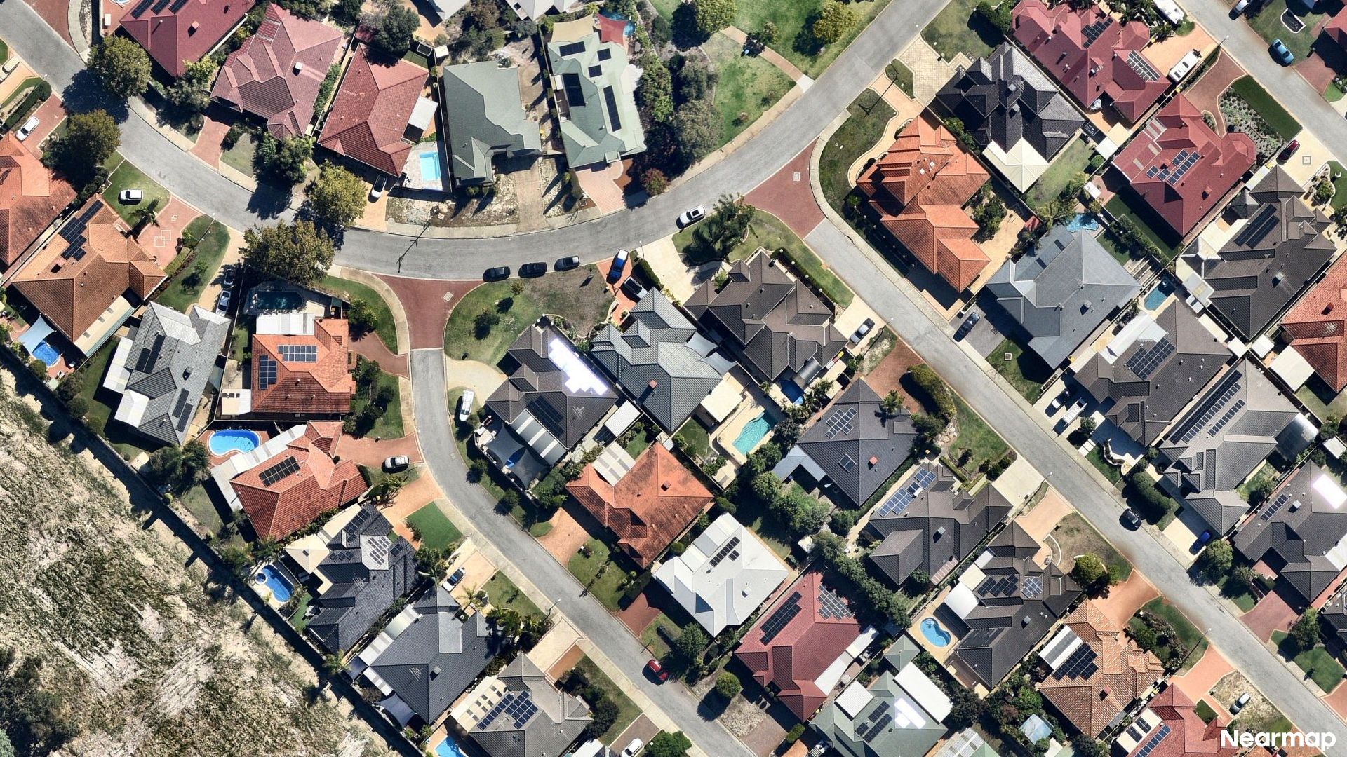 Vertical aerial view