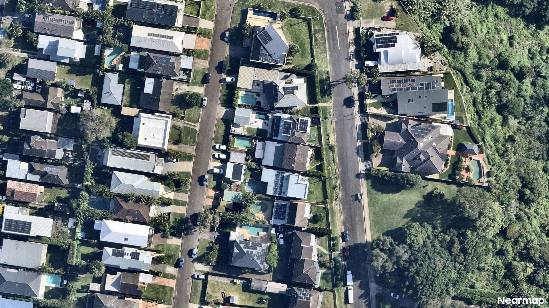 Vertical aerial view