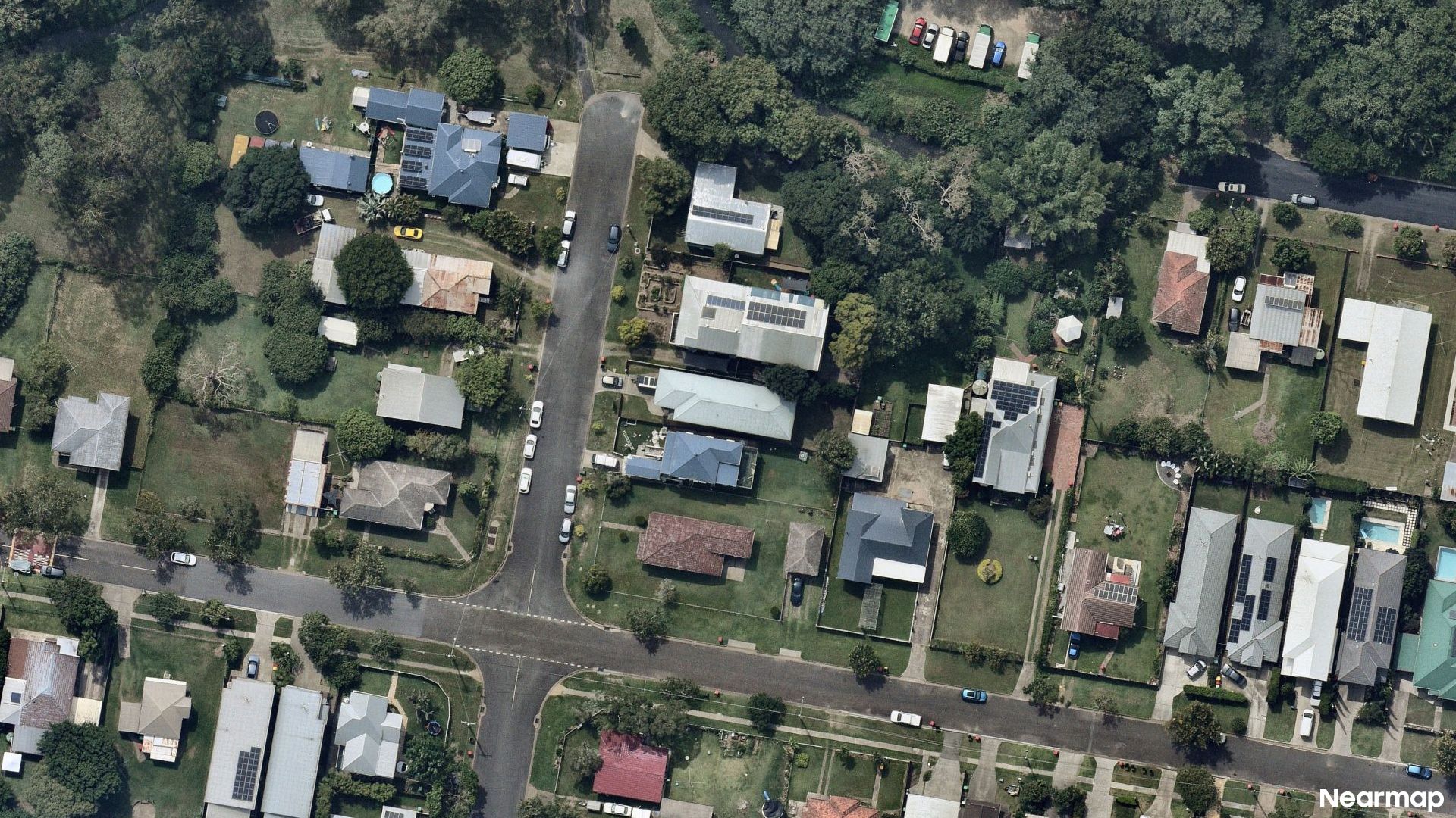 Vertical aerial view