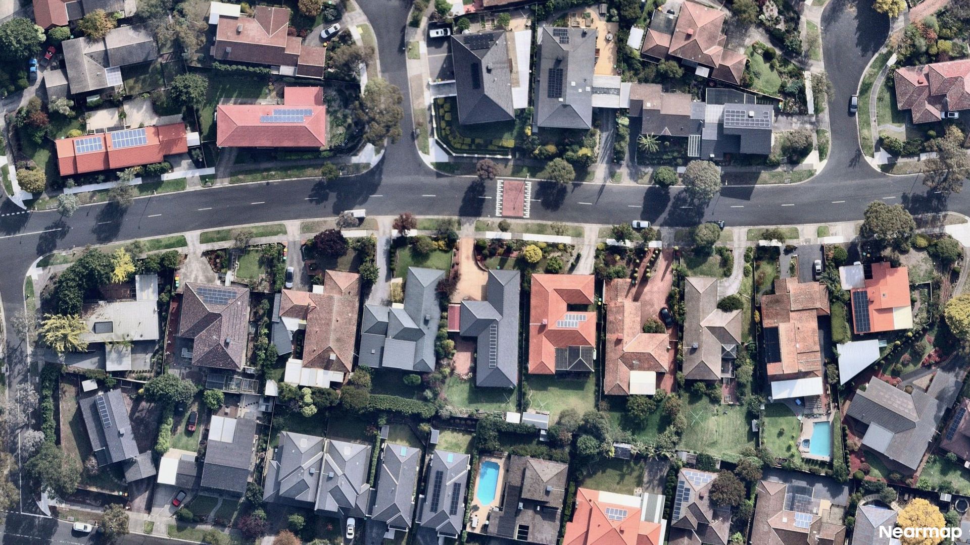 Vertical aerial view