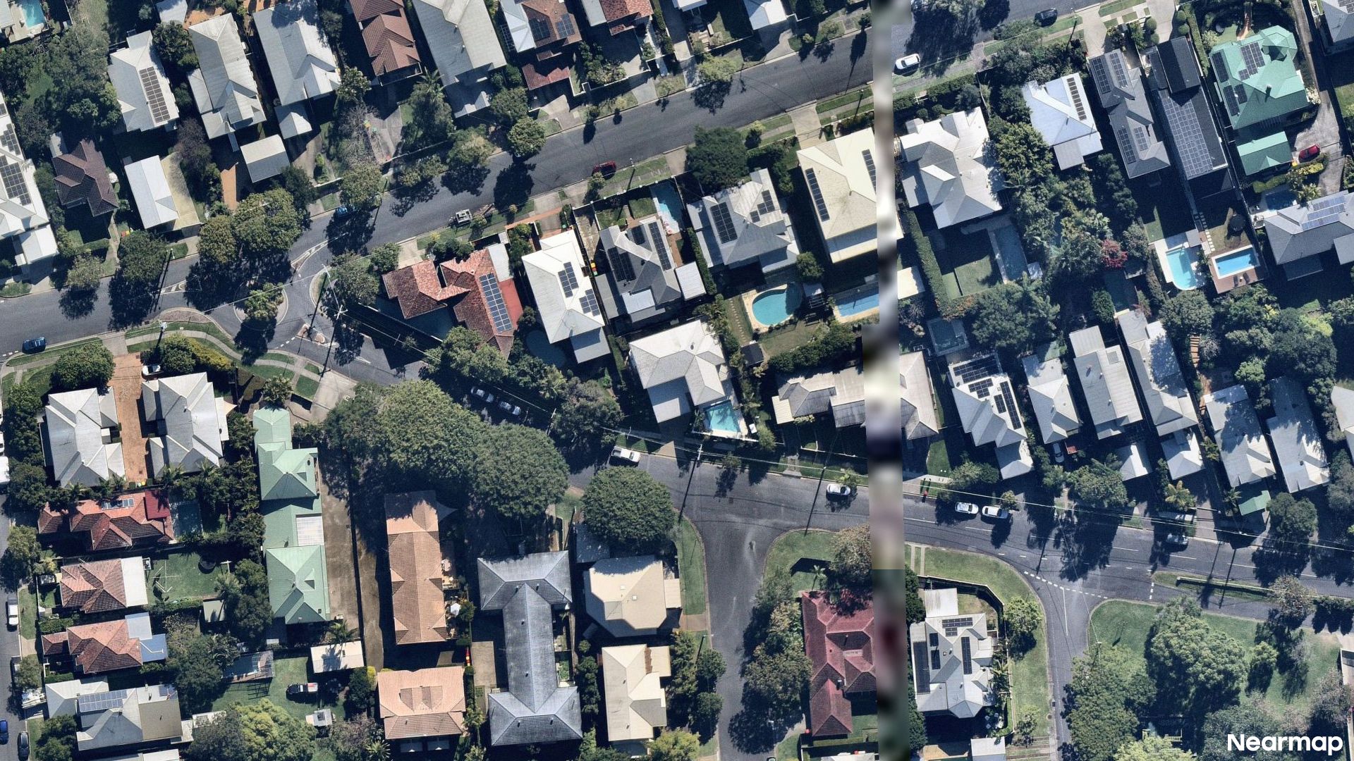 Vertical aerial view