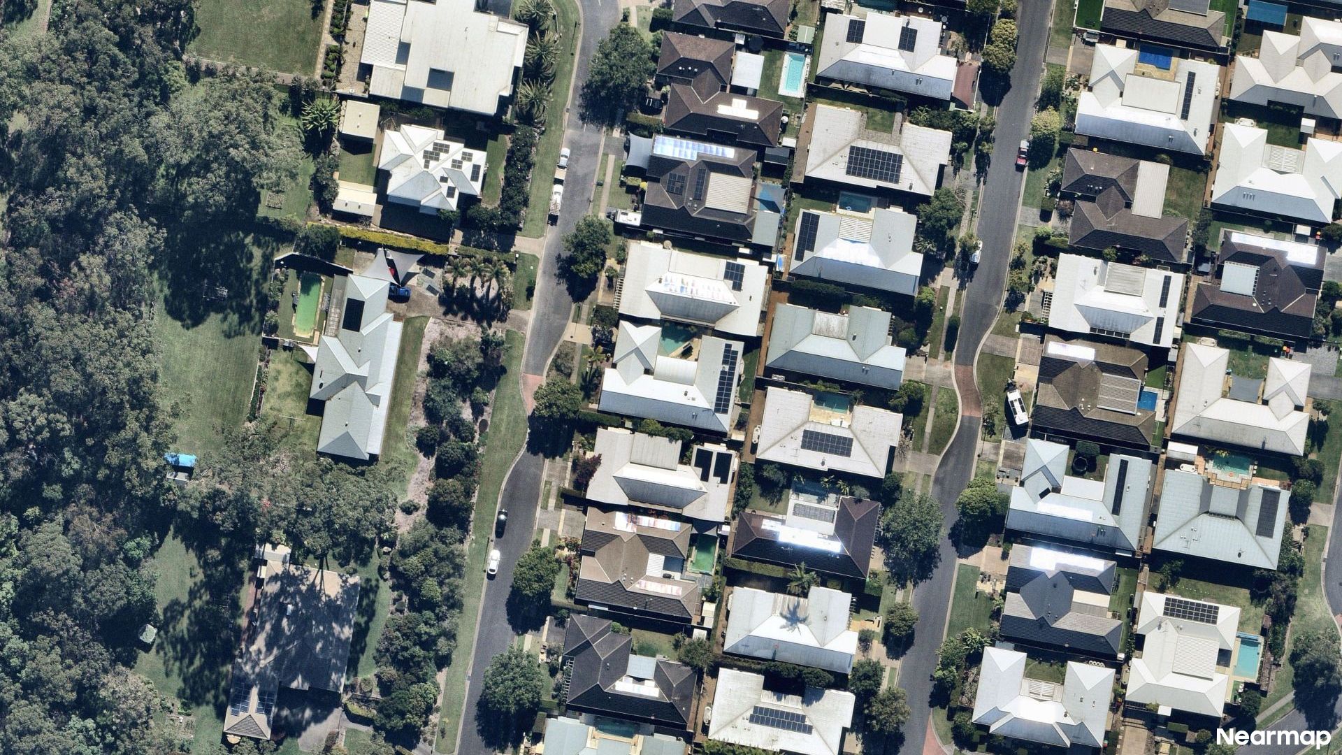 Vertical aerial view