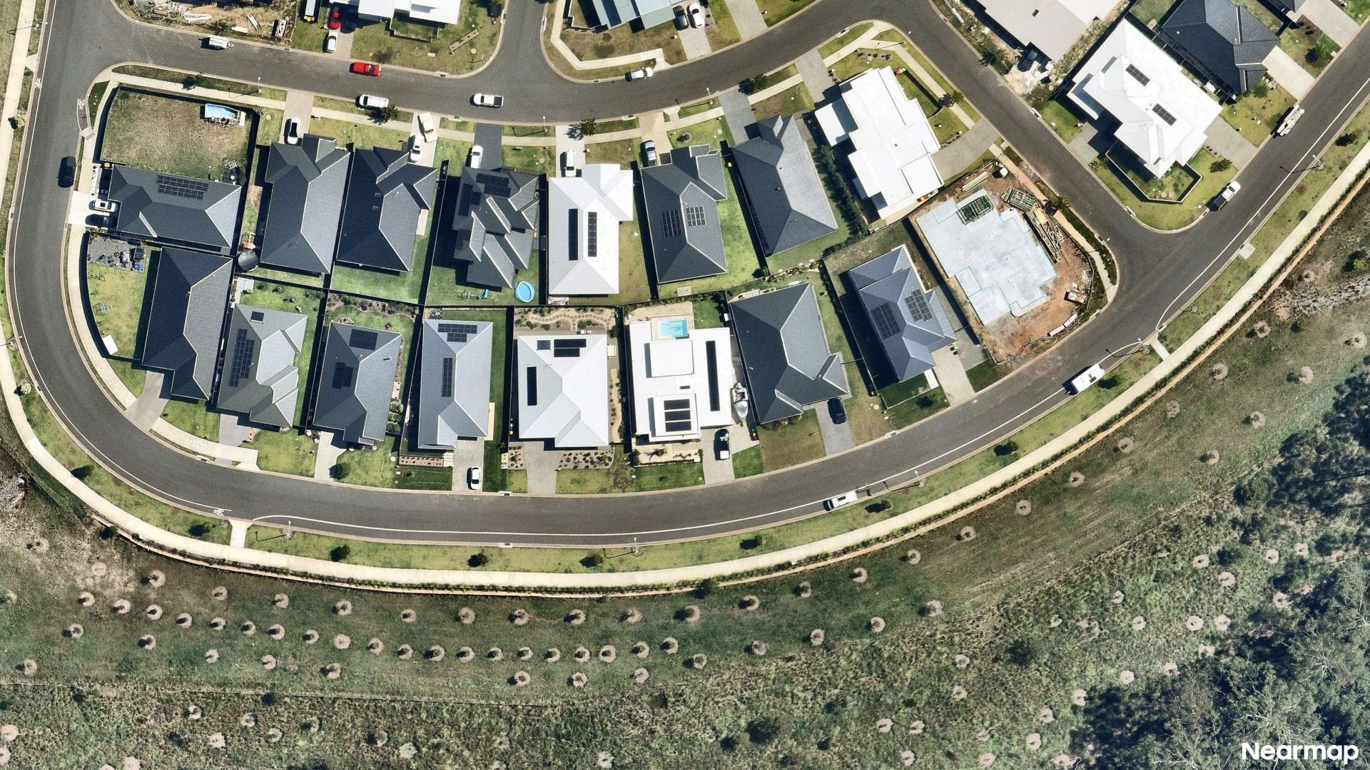 Vertical aerial view