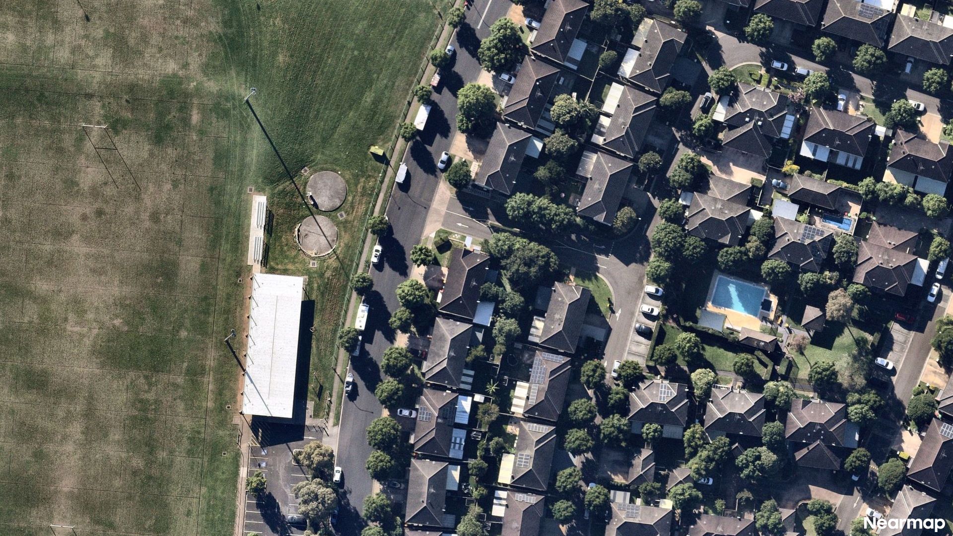 Vertical aerial view