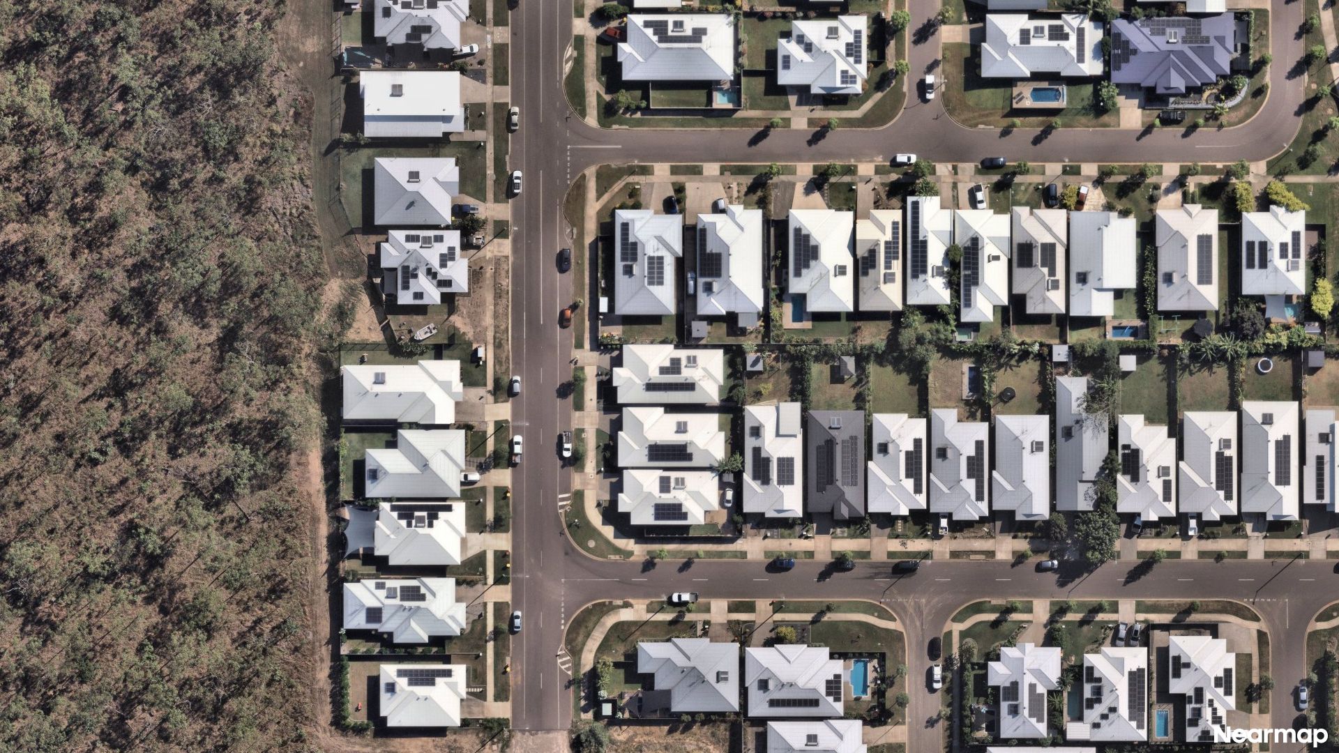 Vertical aerial view