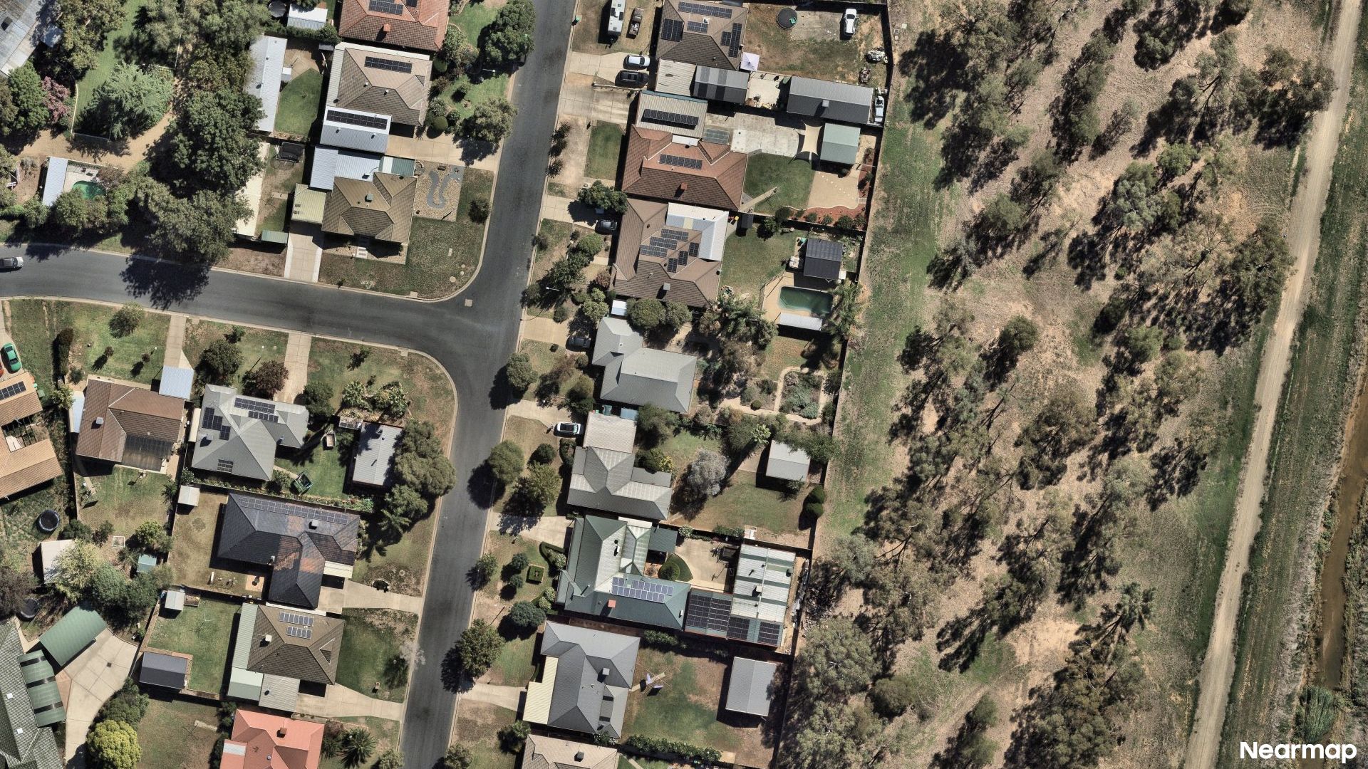 Vertical aerial view