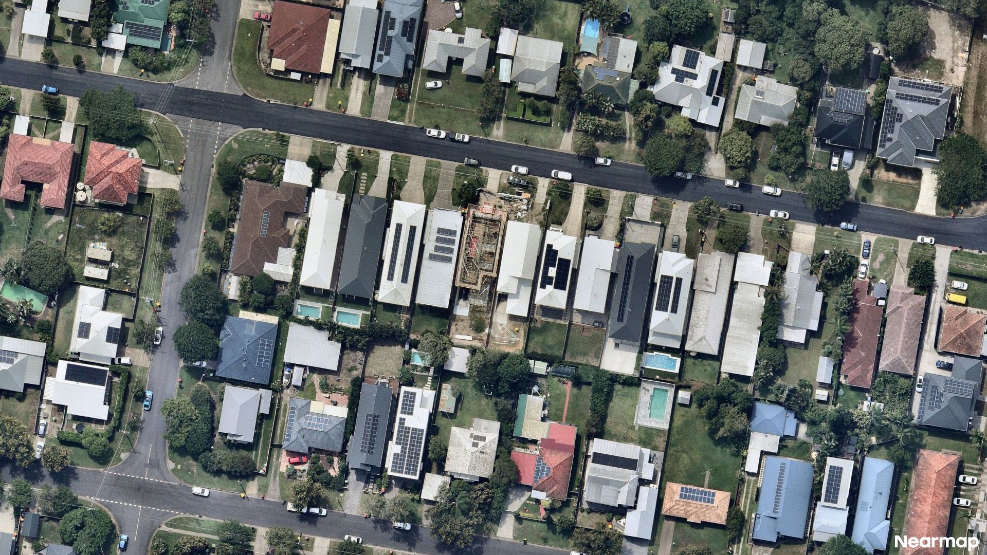 Vertical aerial view