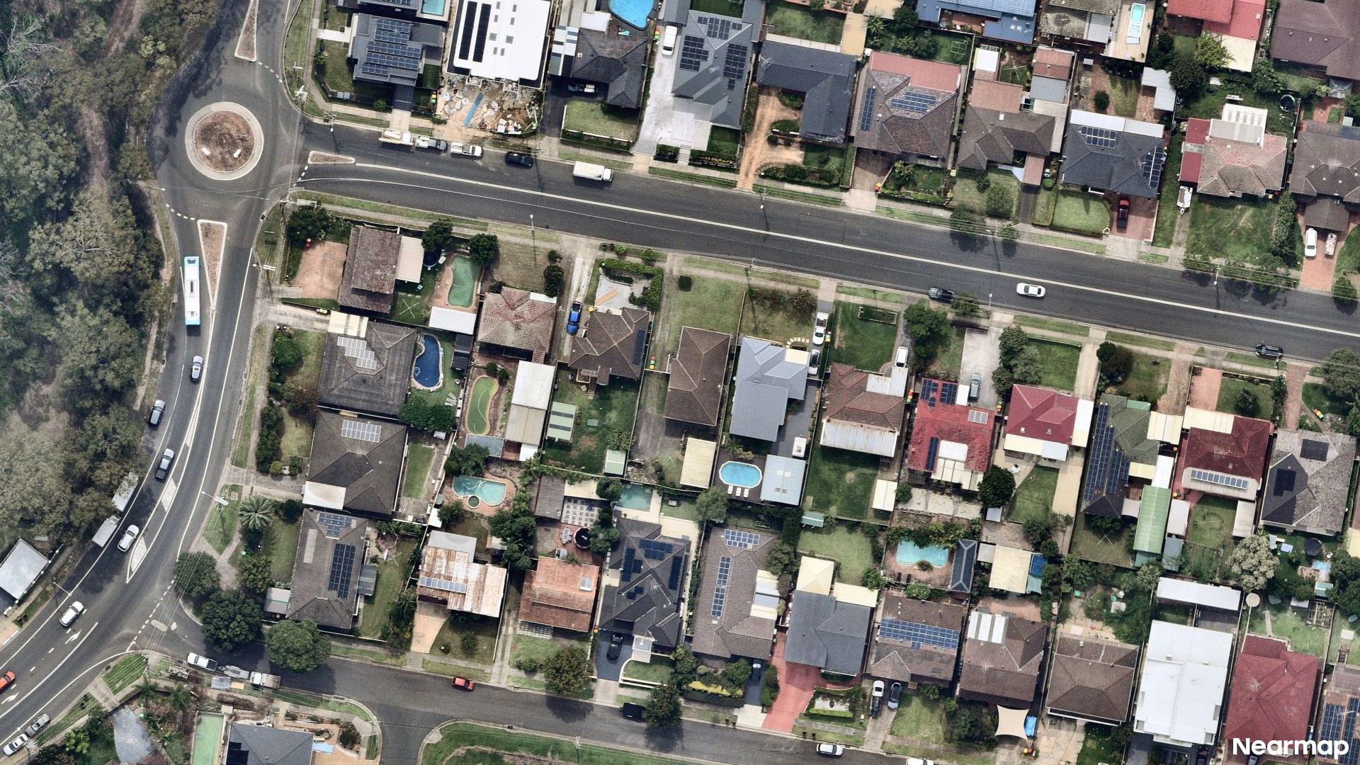 Vertical aerial view