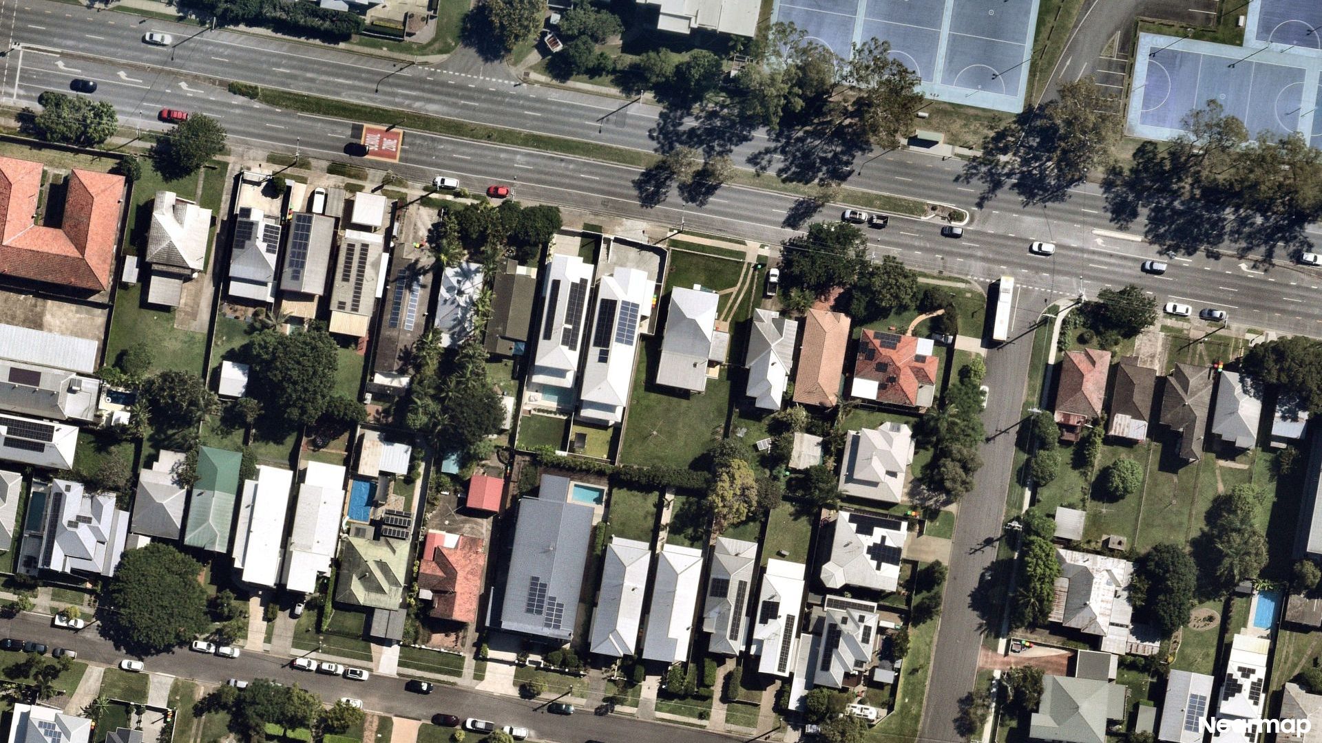 Vertical aerial view