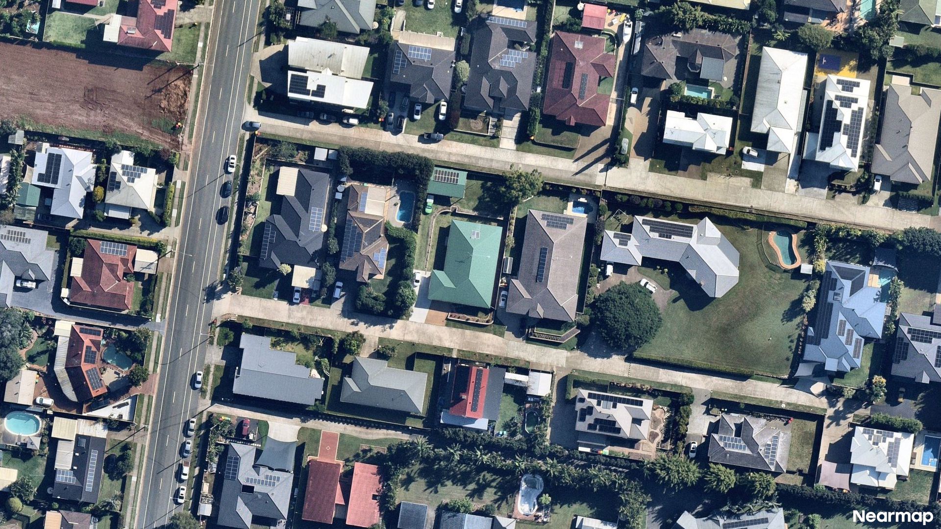 Vertical aerial view