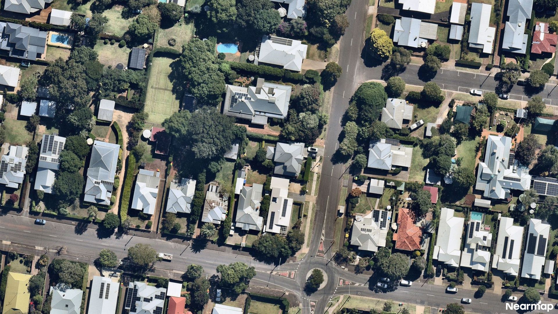 Vertical aerial view