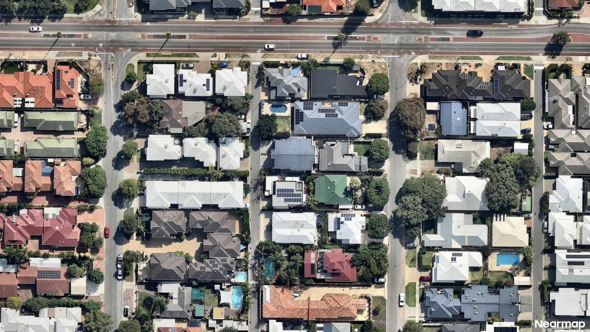 Vertical aerial view
