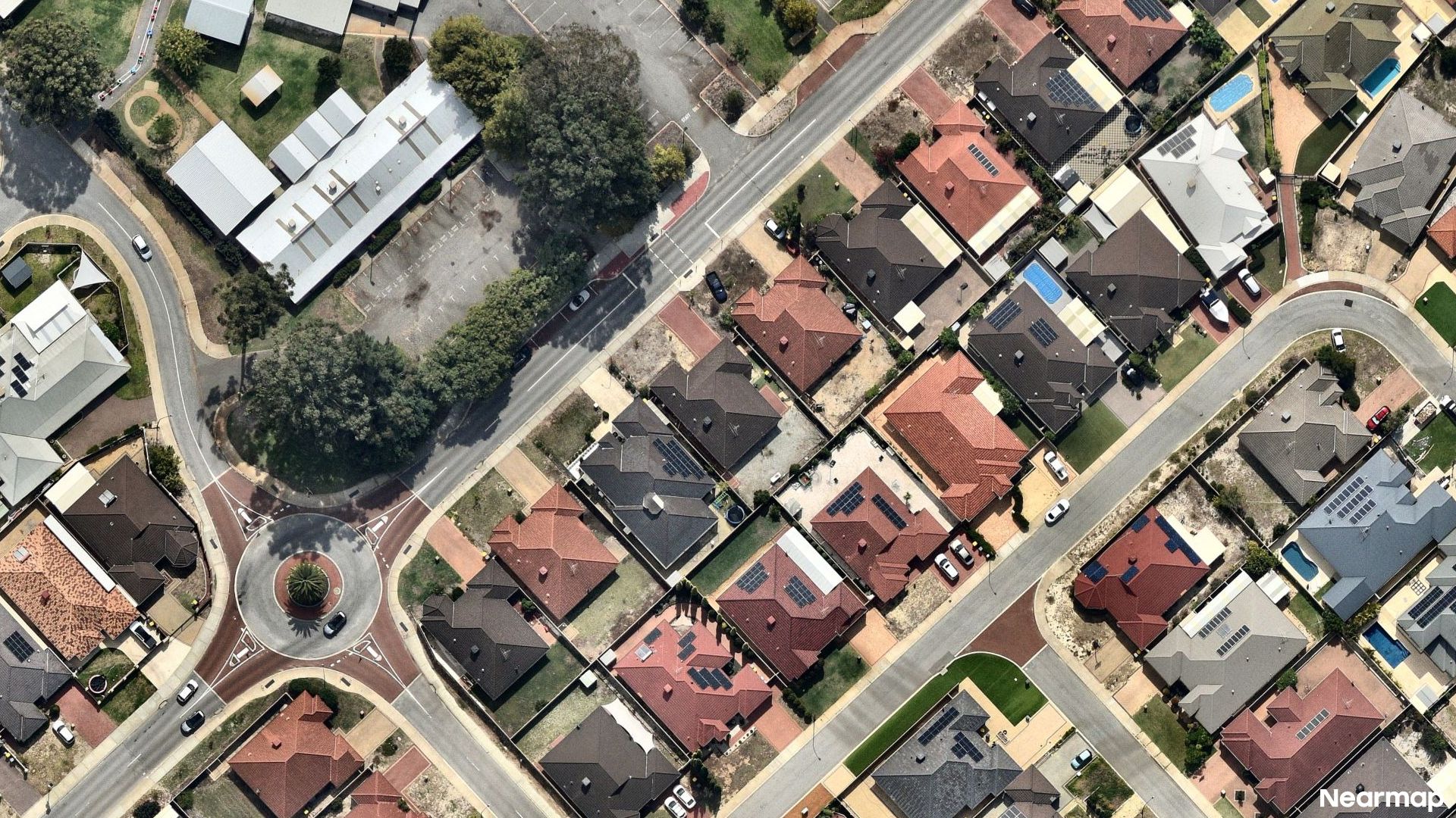 Vertical aerial view
