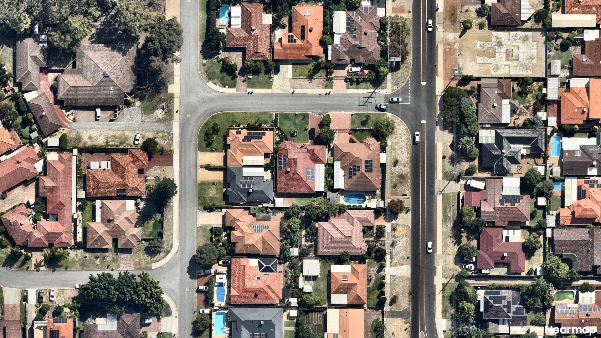 Vertical aerial view
