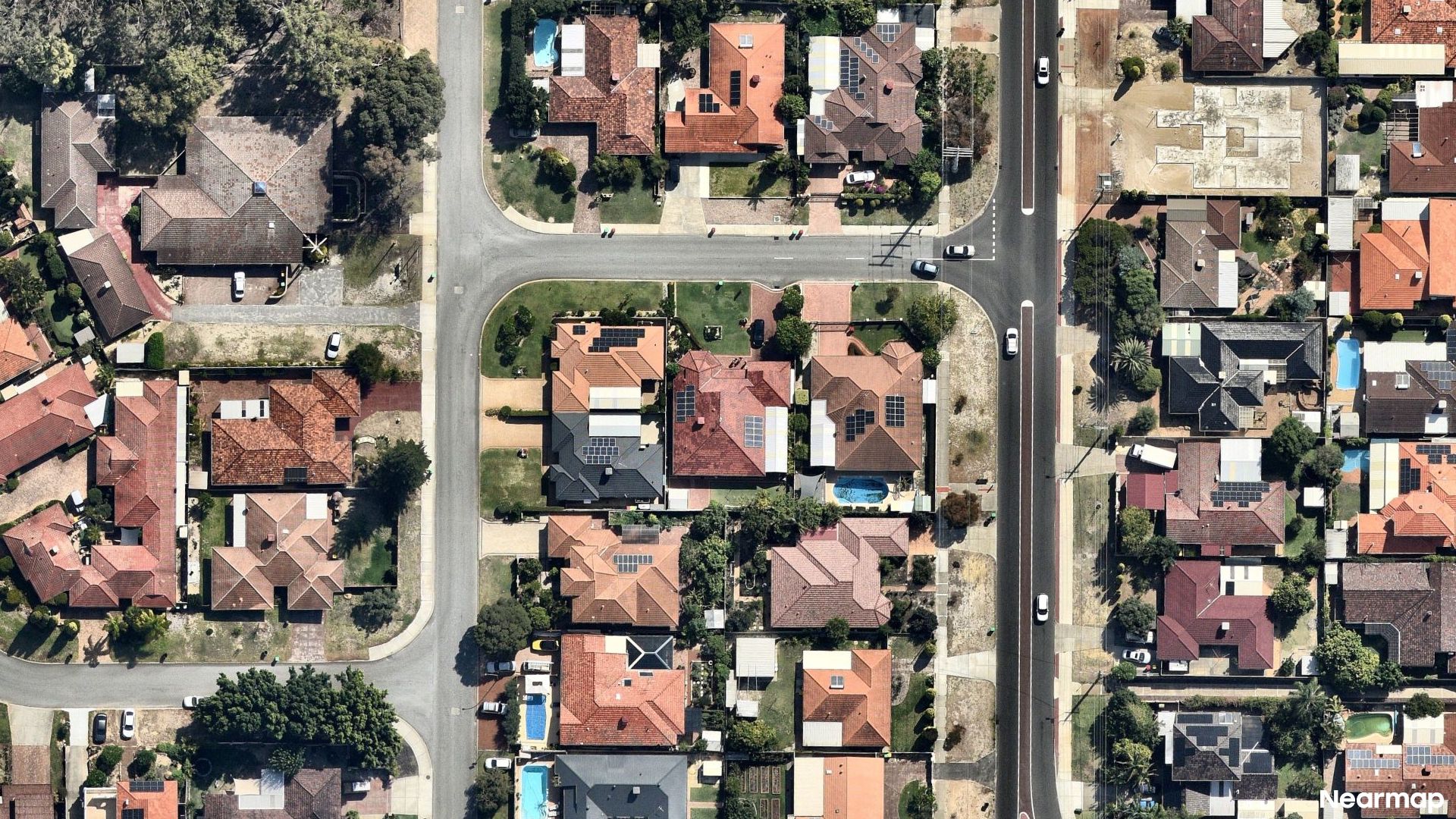 Vertical aerial view
