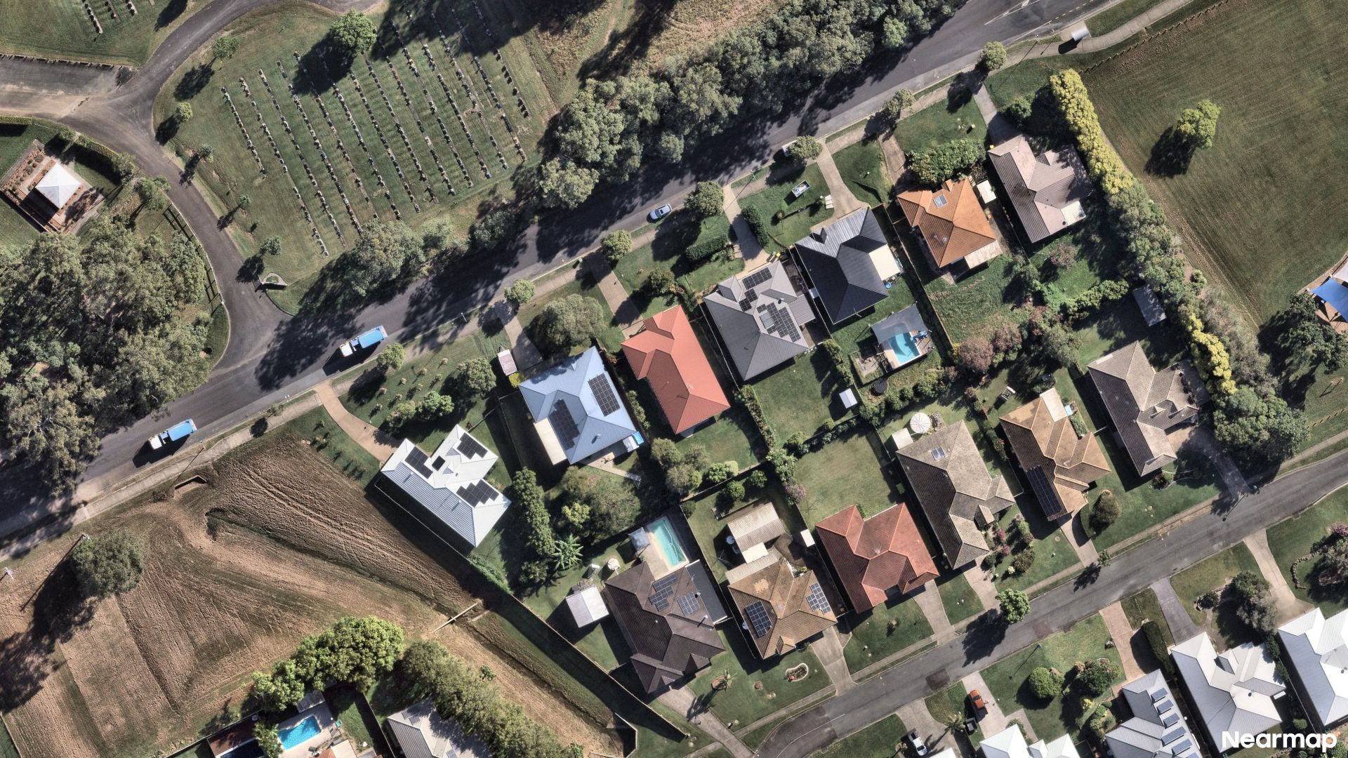 Vertical aerial view