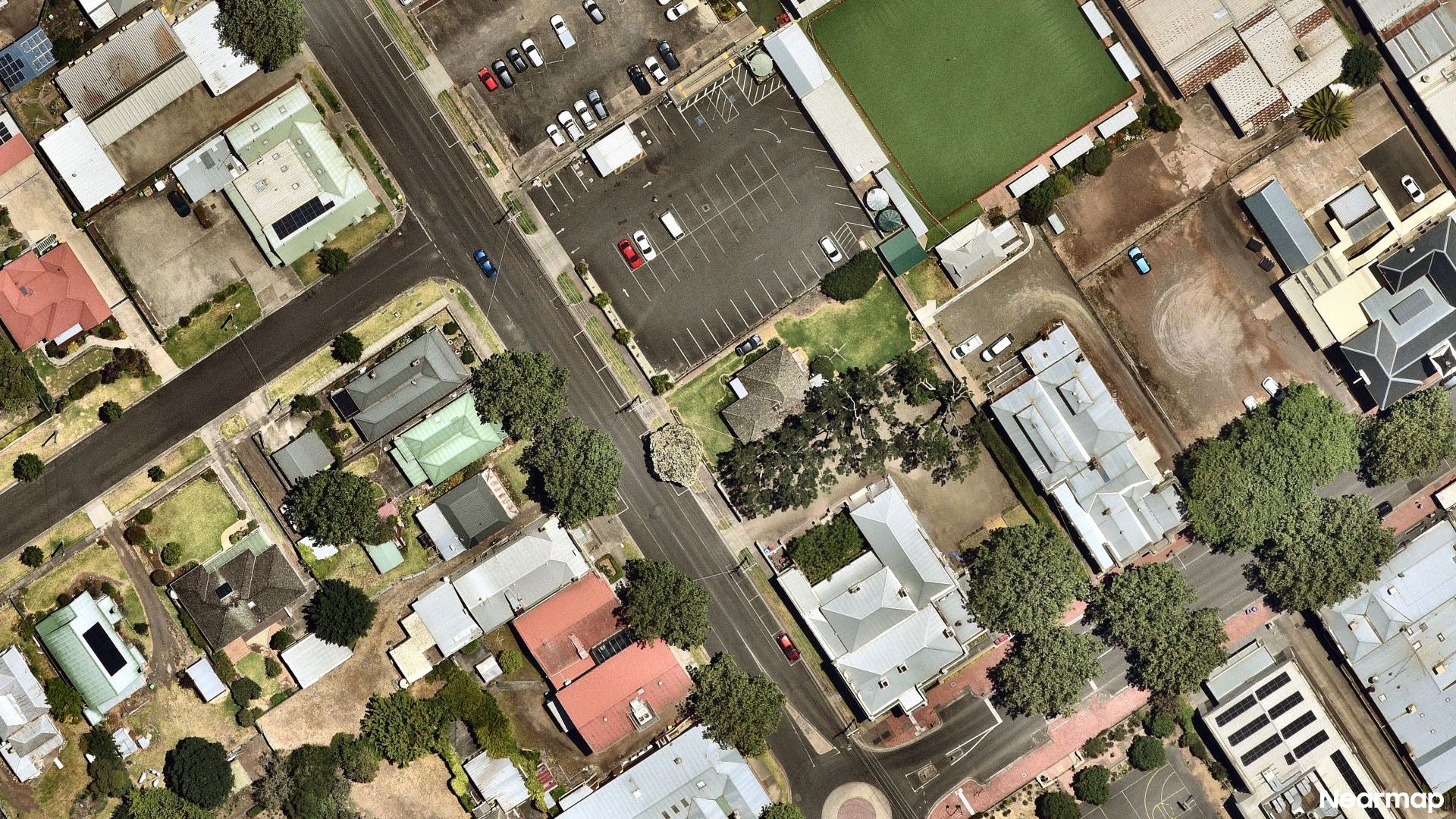Vertical aerial view