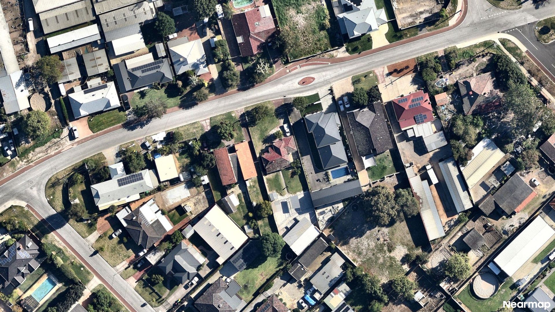 Vertical aerial view