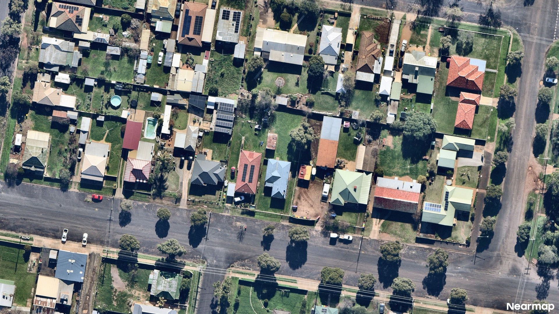 Vertical aerial view