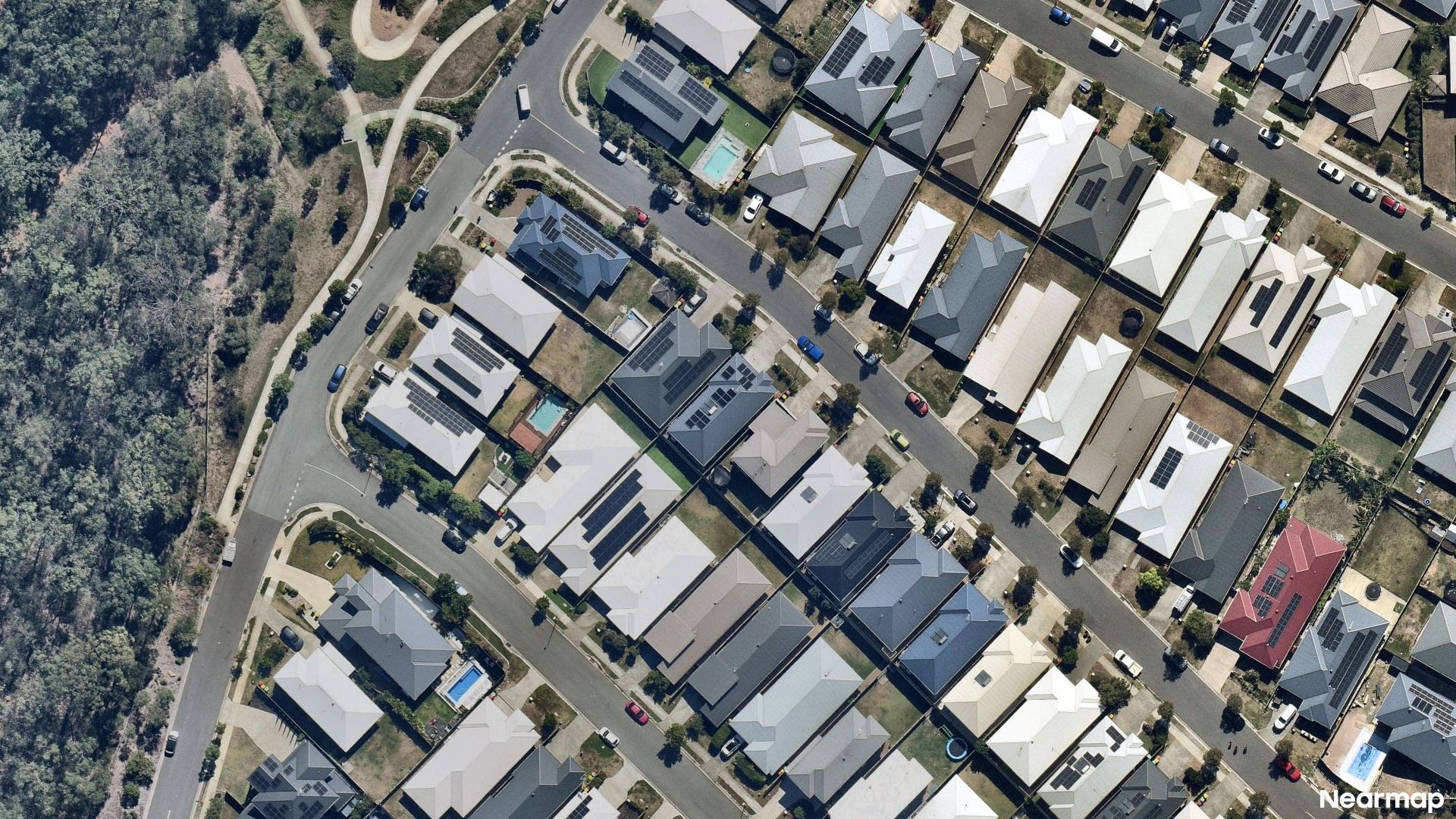 Vertical aerial view