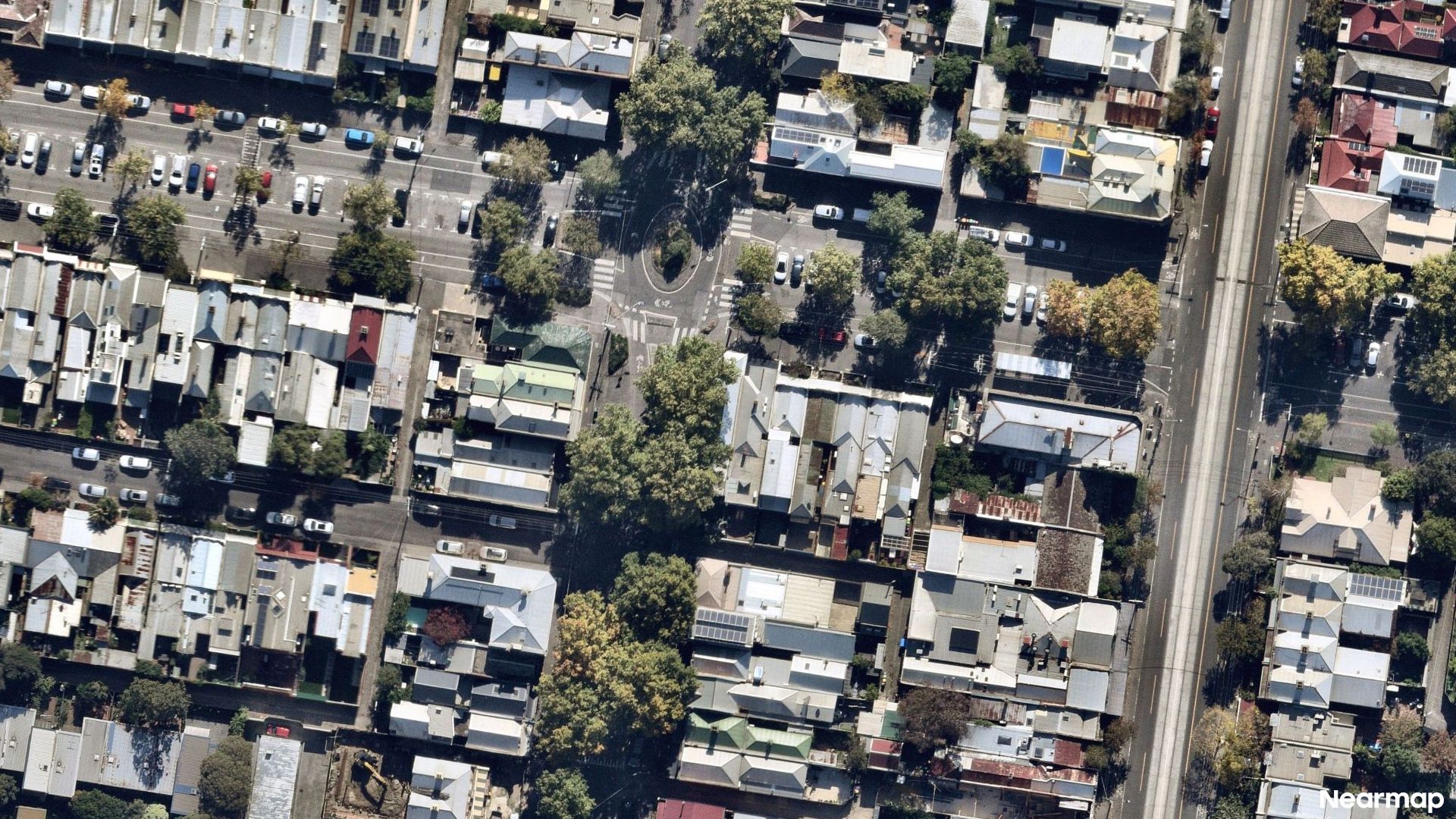 Vertical aerial view