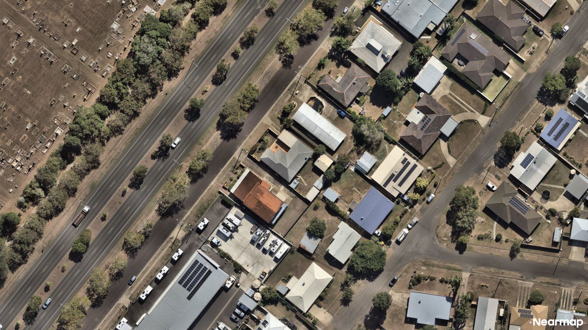 Vertical aerial view