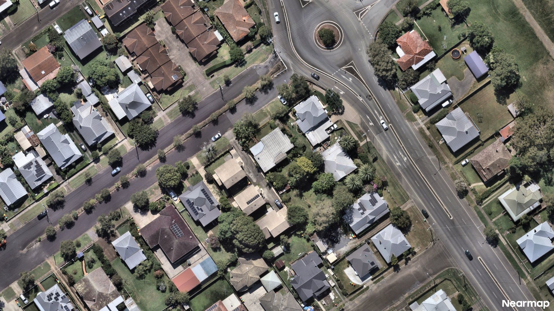 Vertical aerial view