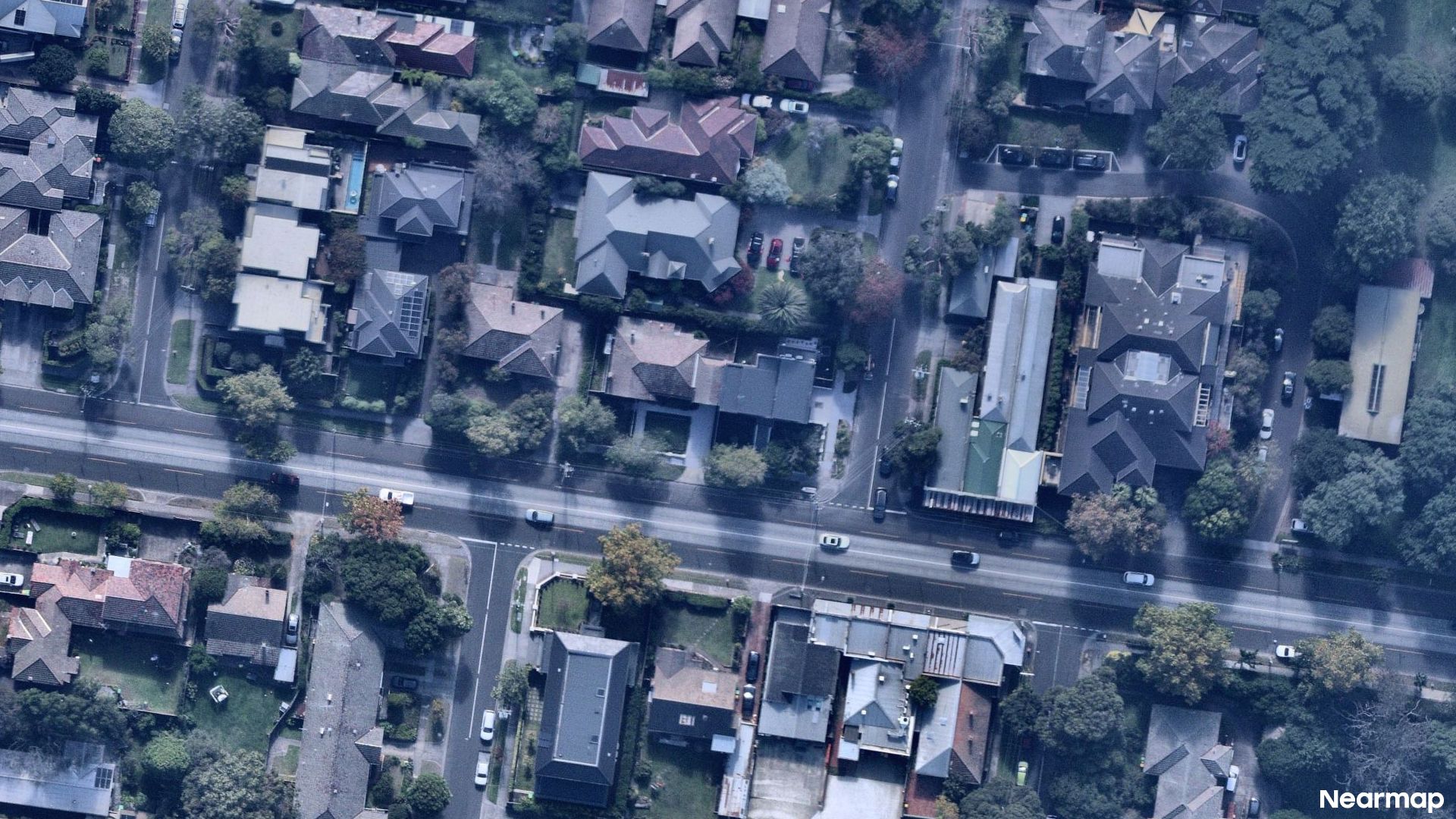 Vertical aerial view