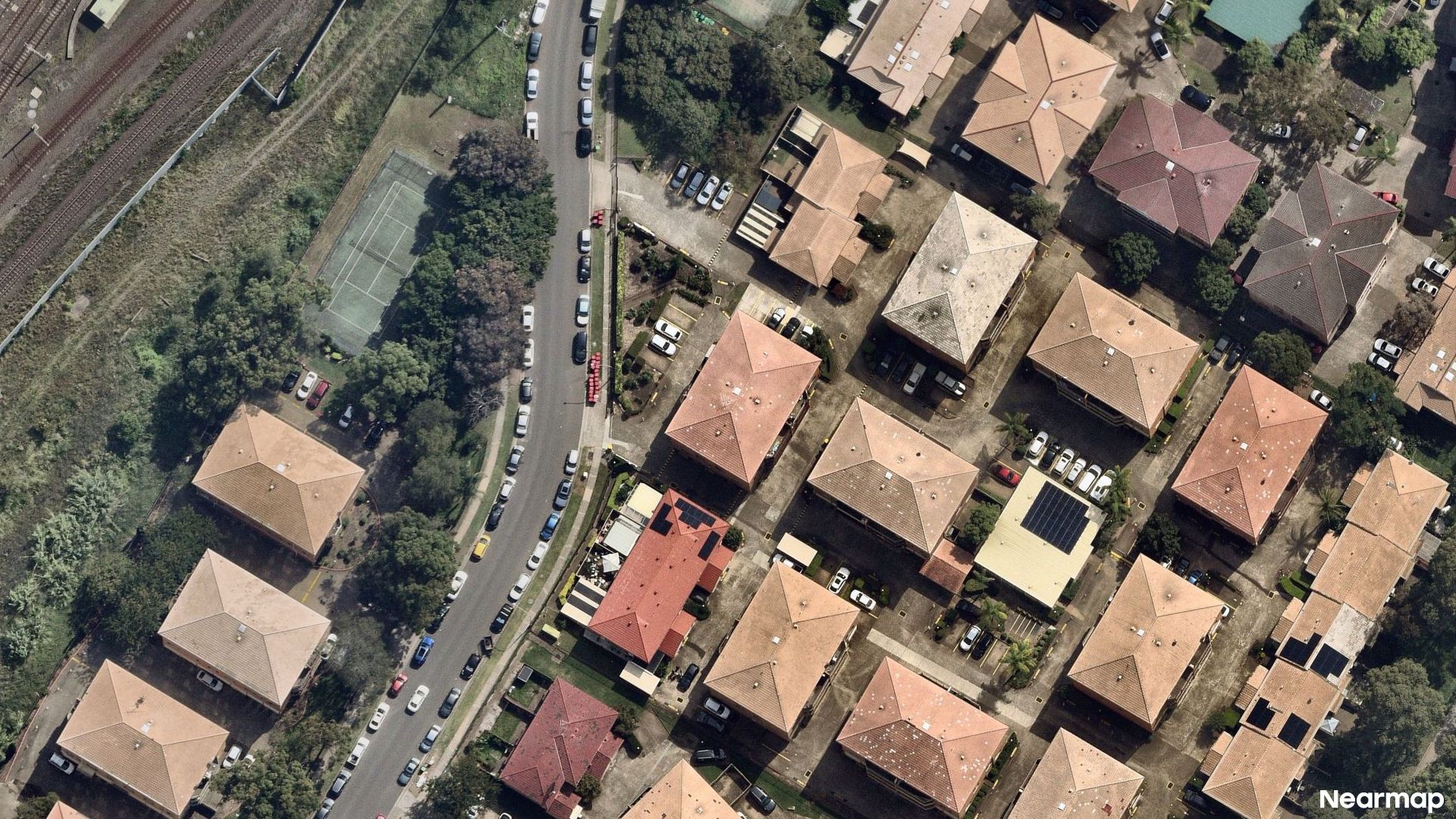 Vertical aerial view