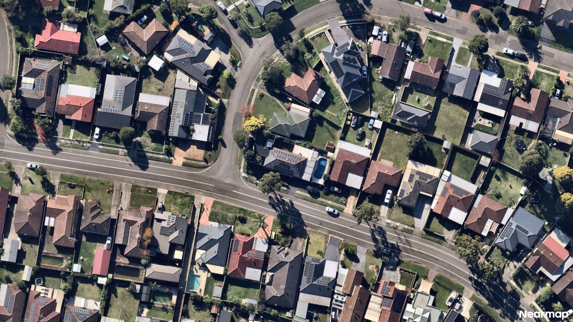 Vertical aerial view