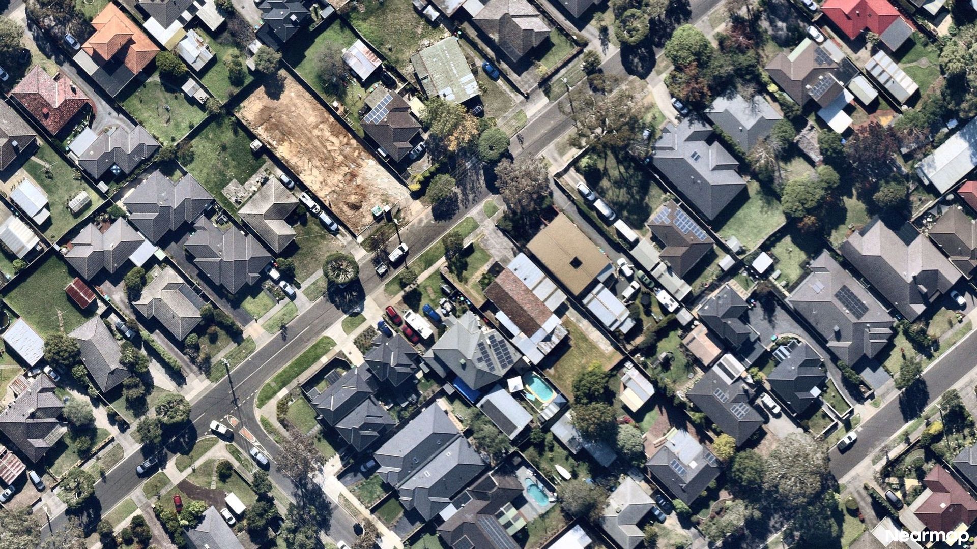 Vertical aerial view