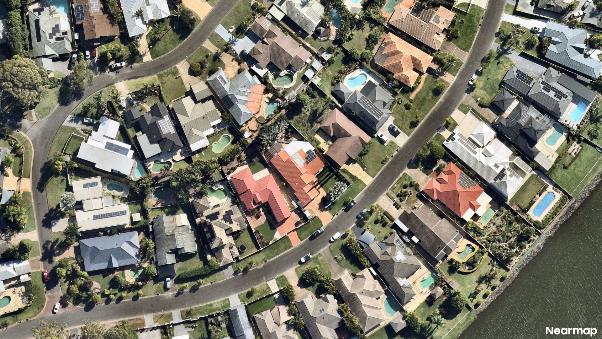 Vertical aerial view