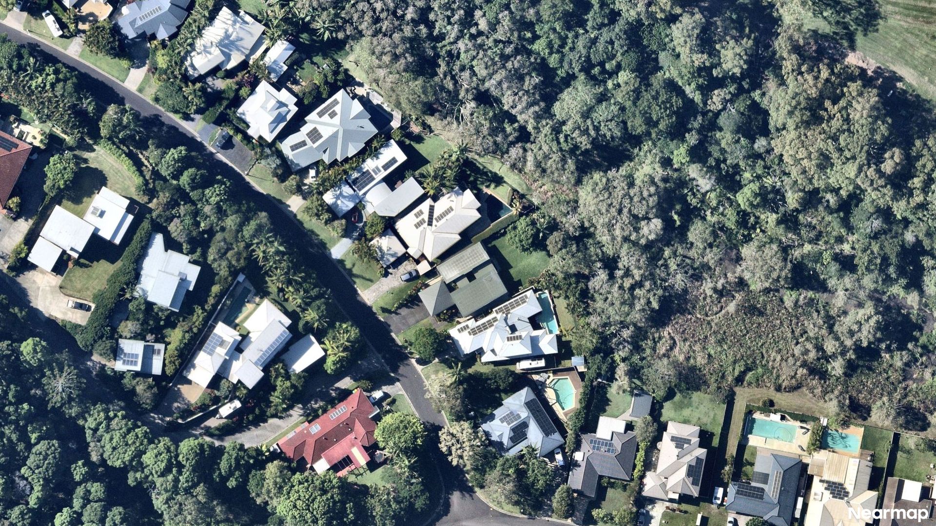 Vertical aerial view
