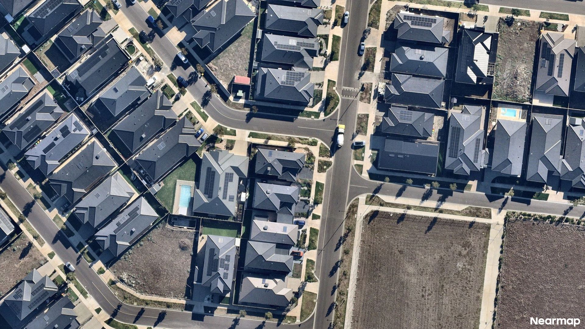 Vertical aerial view