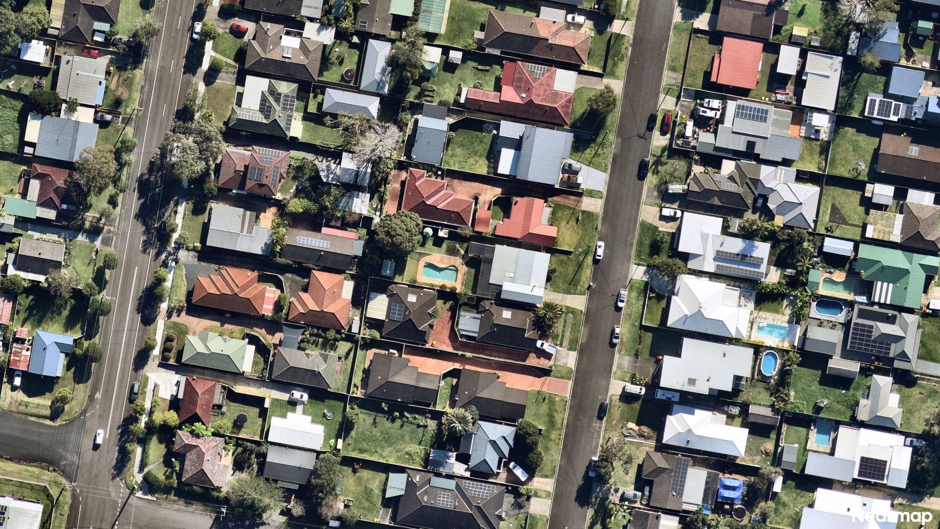 Vertical aerial view