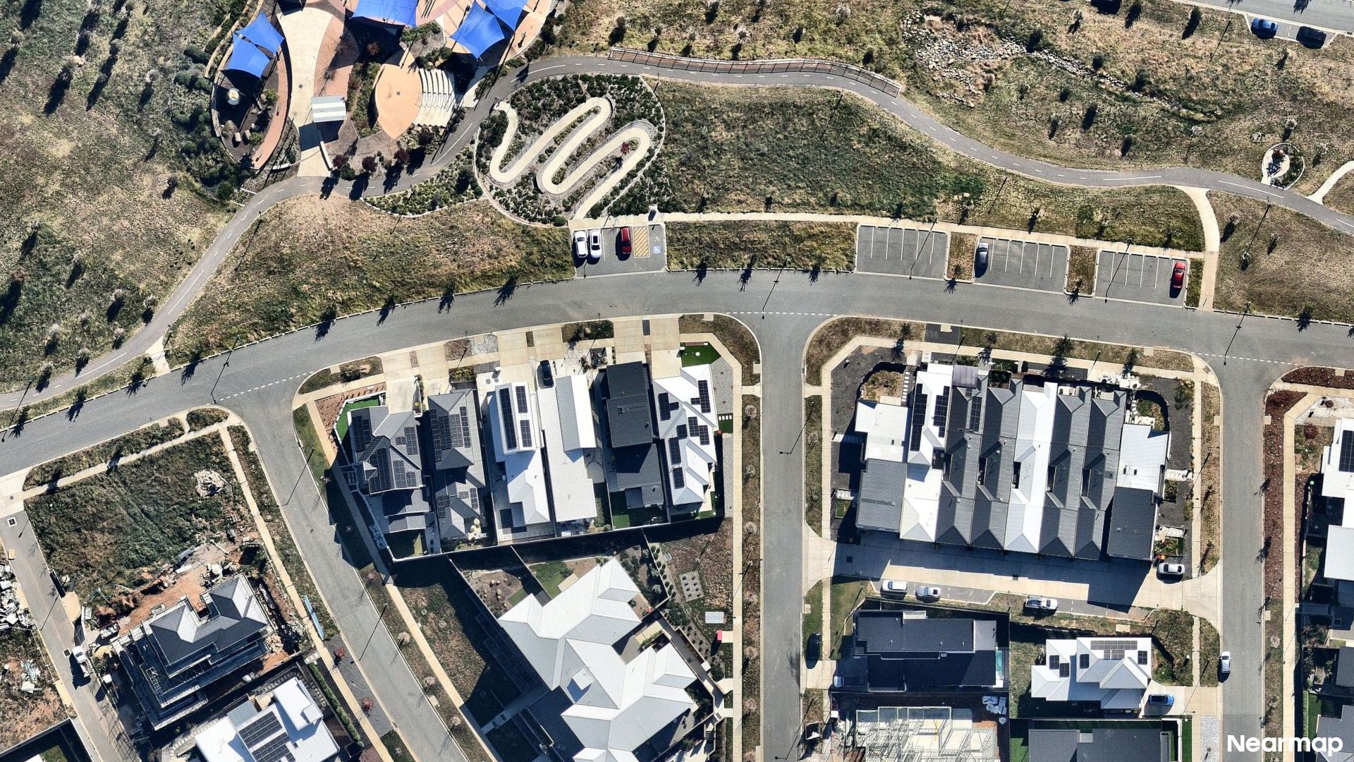 Vertical aerial view